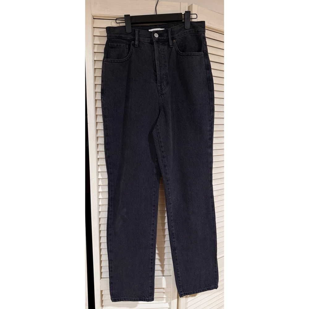 Pacsun Dad Jean Women’s 26 (27) Black Button Fly Straight Relaxed Denim, 3008
